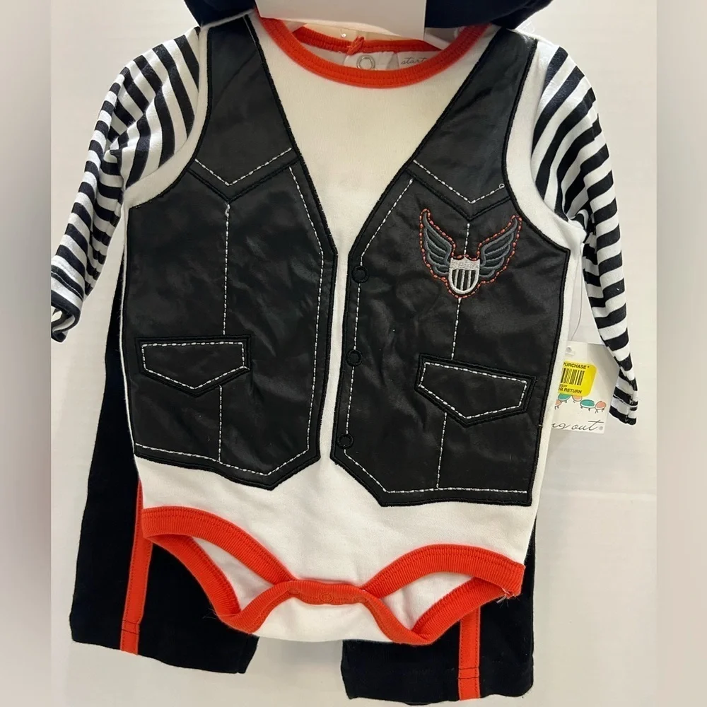 Starting Out Black and Red Motorcycle Bib